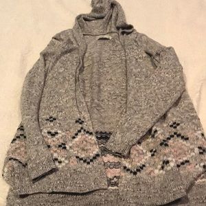 Grey Patterned Cardigan